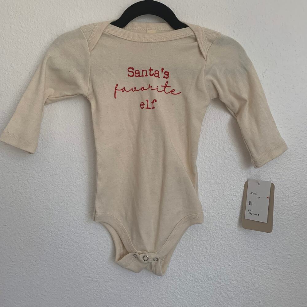 5/$25 NWT Tenth & Pine Santa's Favorite Elf Onesie Bodysuit‎